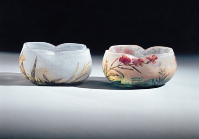 Two Bowls by Daum, Nancy, France by Unbekannt Unbekannt